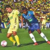 Sherman Cárdenas en el último partido del semestre, ante Deportivo Pereira. 