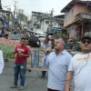 La movilización se inició a las 9:00 de la mañana en Liborio. 