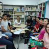 El club de lectura que se realiza en la biblioteca de la Alianza Francesa.
