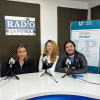 Paula Andrea Flórez,  Juanita Álvarez y  Jesús Bobadilla, creadores del proyecto local Hijas de Rock. 