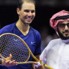 Rafael Nadal junto a Turki Al sheikh, asesor de la Corte Real de Arabia Saudí, que presidió la competencia.