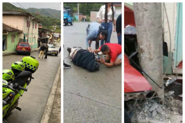 Escenas del accidente.
