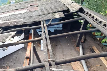 Una vivienda afectada en Pensilvania. 
