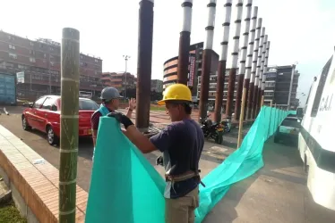 Cierre en la plaza Alfonso López. 