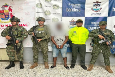 Alias Rafa, presunto cabecilla de la subestructura 'Luis Alfonso Echavarría' del Clan del Golfo, fue uno de los capturados, en Lorica (Córdoba).