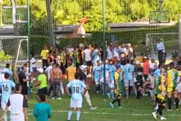 En videos quedaron registrados los hechos de violencia en final del torneo de Confa. 
