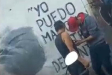 Todo quedó en cámaras.