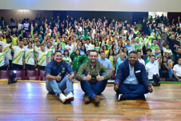 El equipo de Caldas que competirá desde hoy en los XXII Juegos Nacionales y VI Paranacionales. La meta es hacer la figuración más importante del departamento en su historia. Se esperan 20 oros.