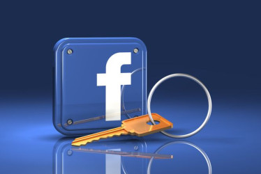 Ilustración sobre seguridad en Facebook.