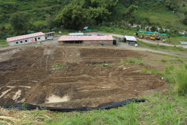 Así lucía en diciembre del 2023 el lote donde se adelantan las obras de la PTAR de Los Cámbulos.