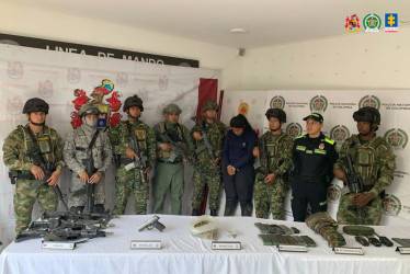 Una de las 11 personas capturadas.