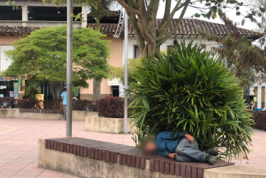 Cada vez son más los habitantes de calle en Anserma. Las autoridades adelantan un censo para esta población.