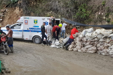La atención al minero fue conjunta.