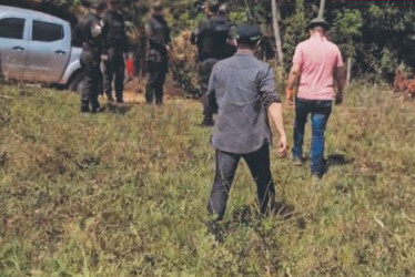 18 funcionarios del CTI y una canina participaron en la búsqueda.