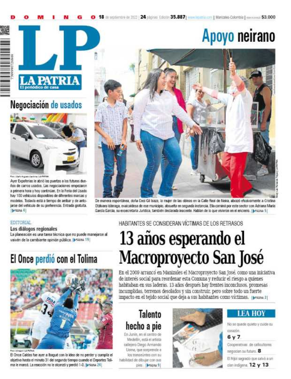 Portada 18 de septiembre del 2022