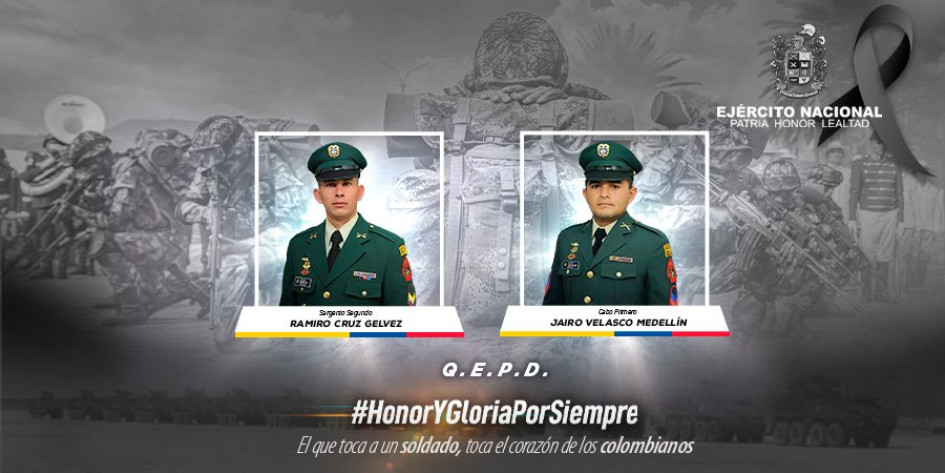 Mueren en combates dos militares y cuatro disidentes de las Farc en Arauca Mueren en combates dos militares y cuatro disidentes de las Farc en Arauca