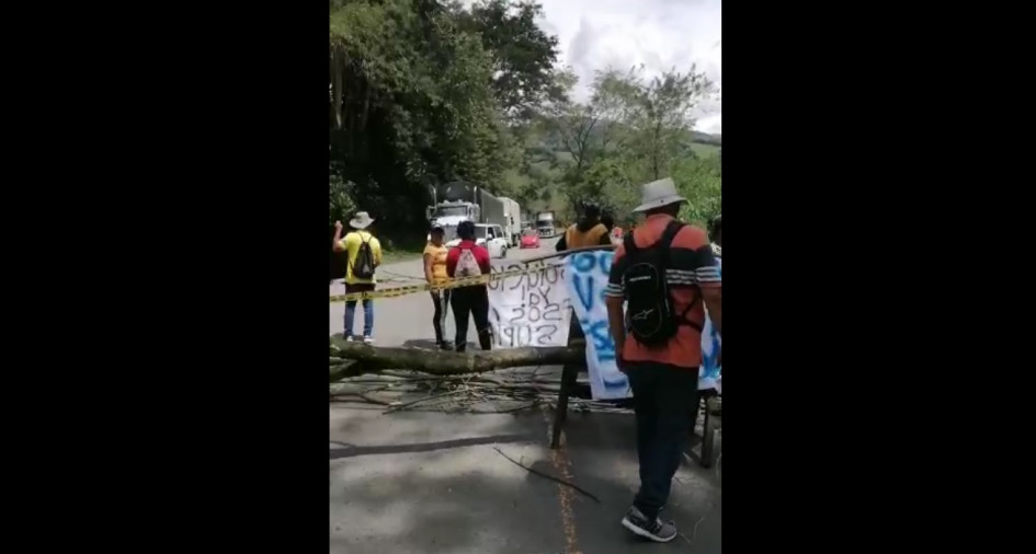bloqueo en El Palo bloqueo en El Palo