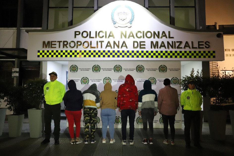 Caen Las Lisas, banda que robaba a comerciantes en Manizales Caen Las Lisas, banda que robaba a comerciantes en Manizales