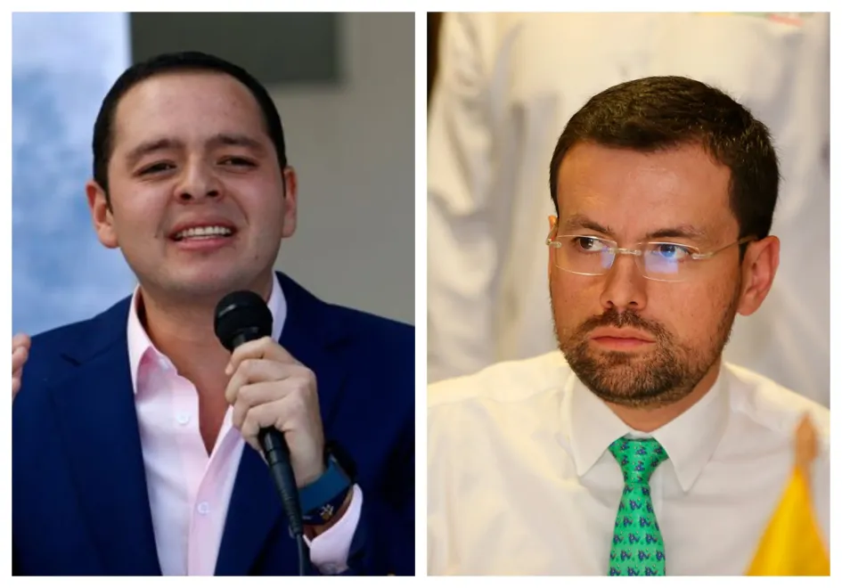 Carlos Mario Marín, mandatario municipal, y Luis Carlos Velásquez, mandatario departamental. Carlos Mario Marín, mandatario municipal, y Luis Carlos Velásquez, mandatario departamental.