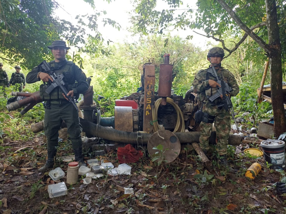 Fuerza Pública da golpe a la minería ilegal en Samaná (Caldas) Fuerza Pública da golpe a la minería ilegal en Samaná (Caldas)