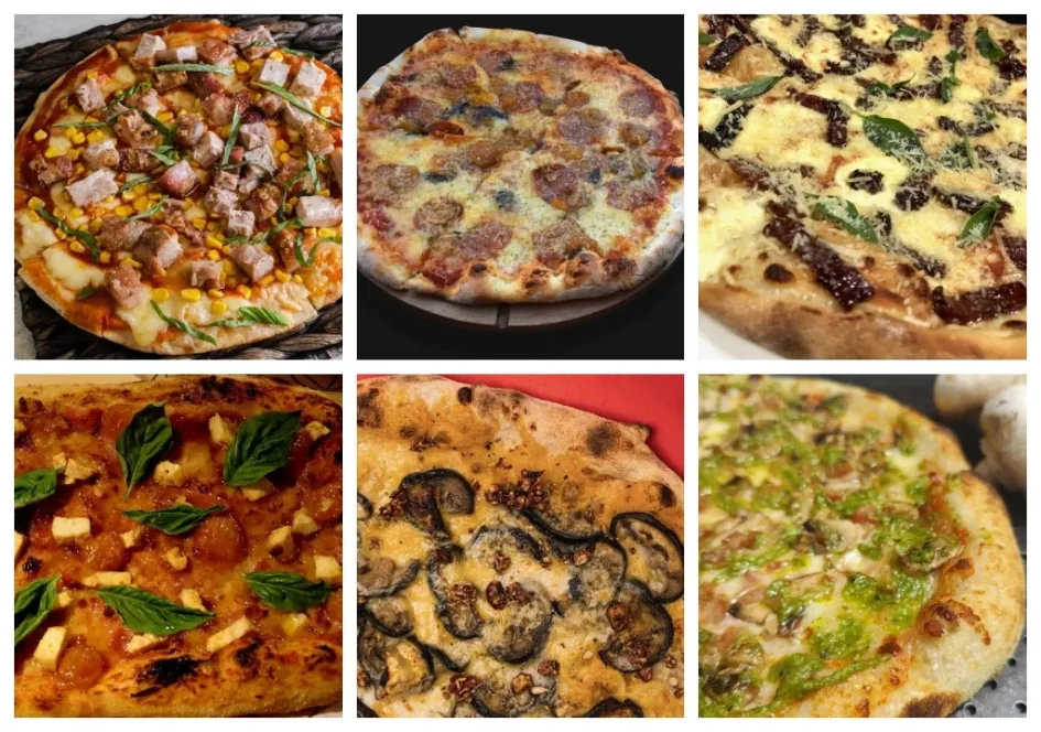 Porkos, Vita - Pizza y Gelato, Adictta, Vivarium Yard, Pizza Lab y Brasaos Pizza Gourmet son los restaurantes participantes en el evento. Porkos, Vita - Pizza y Gelato, Adictta, Vivarium Yard, Pizza Lab y Brasaos Pizza Gourmet son los restaurantes participantes en el evento.