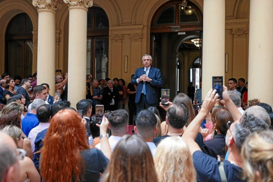 Foto | @CasaRosada | LA PATRIA Alberto Fernández, presidente de Argentina, pide recusar a miembros de la Corte Suprema por fallo sobre fondos. Foto | @CasaRosada | LA PATRIA Alberto Fernández, presidente de Argentina, pide recusar a miembros de la Corte Suprema por fallo sobre fondos.