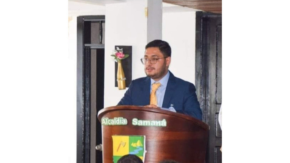 Marino Andrés Ocampo Osorio, alcalde de Samaná. Marino Andrés Ocampo Osorio, alcalde de Samaná.