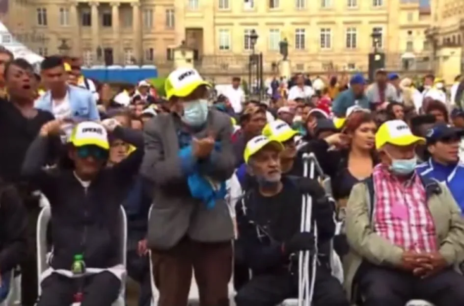 Los invitados a la cena de Nochebuena en la Casa de Nariño. 