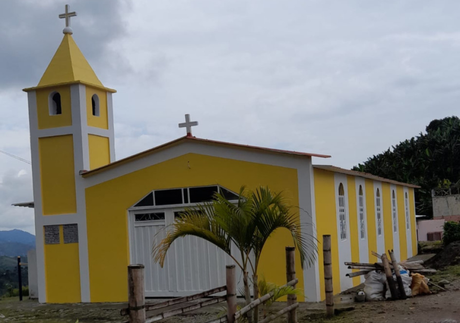 Así luce la capilla de la vereda La Loma Alta, después de su recuperación. Así luce la capilla de la vereda La Loma Alta, después de su recuperación.