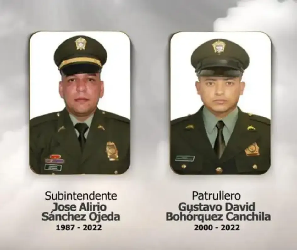 Asesinan a dos policías en un operativo al sur de Bogotá Asesinan a dos policías en un operativo al sur de Bogotá