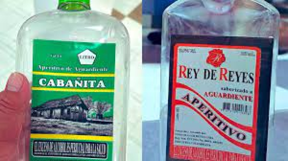 Los licores Cabañita y Rey de Reyes son los que se comercializan con metanol, según el Invima. Los licores Cabañita y Rey de Reyes son los que se comercializan con metanol, según el Invima.