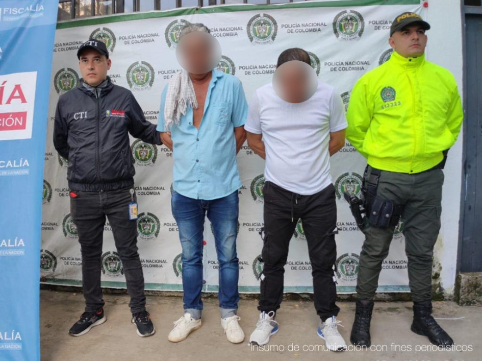 Los dos sujetos capturados en La Dorada y Guaduas. Los dos sujetos capturados en La Dorada y Guaduas.