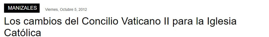 Los cambios del Concilio Vaticano II para la Iglesia Católica Los cambios del Concilio Vaticano II para la Iglesia Católica