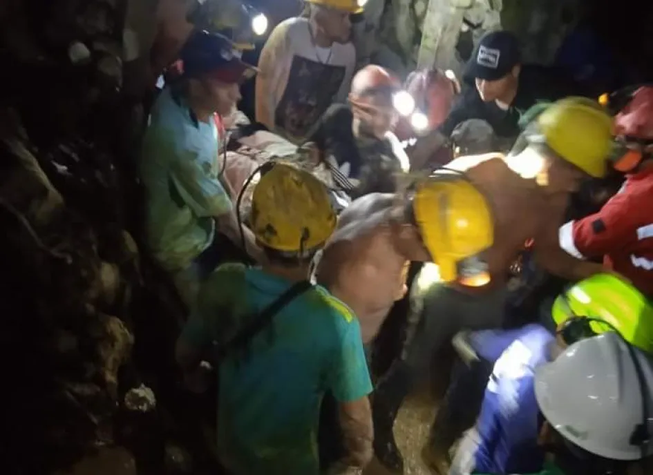 Este es el lugar del accidente en el que perdió la vida un minero de Marmato (Caldas). 