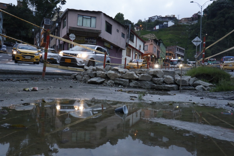 Obras del Intercambiador de Los Cedros. Obras del Intercambiador de Los Cedros.