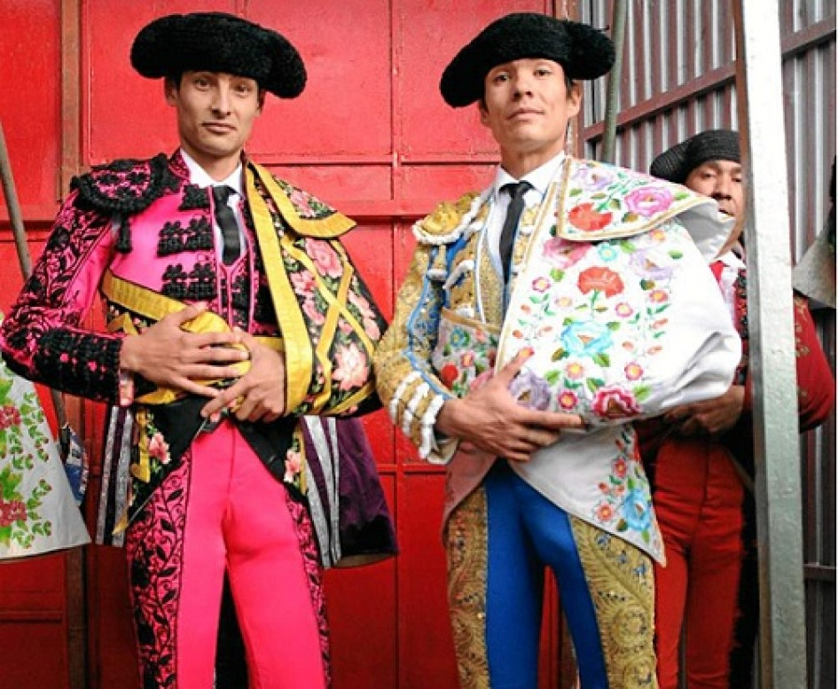 Los toreros Ricardo Rivera (izquierda) y Andrés de los Ríos. Los toreros Ricardo Rivera (izquierda) y Andrés de los Ríos.