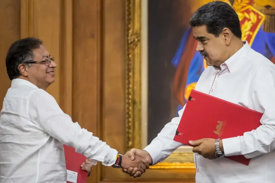 Los presidentes de Colombia y Venezuela, Gustavo Petro y Nicolás Maduro, se reunieron el pasado 7 de enero en Caracas. Los presidentes de Colombia y Venezuela, Gustavo Petro y Nicolás Maduro, se reunieron el pasado 7 de enero en Caracas.