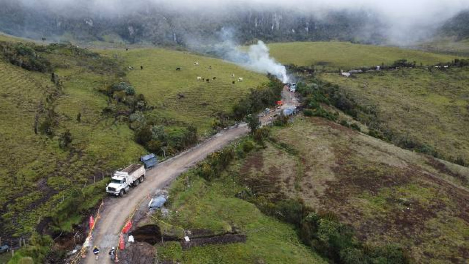 Vía a Cambao, más cerca de Manizales