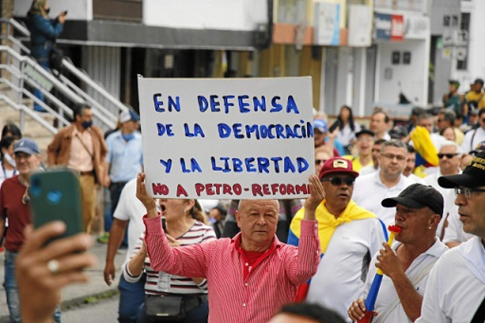 En septiembre del año pasado se realizó la primera marcha contra el Gobierno de Gustavo Petro. En septiembre del año pasado se realizó la primera marcha contra el Gobierno de Gustavo Petro.