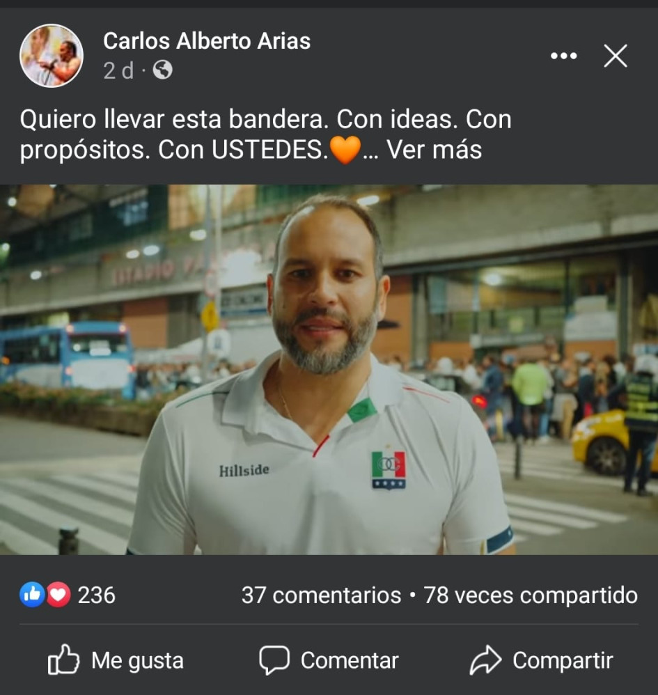 Presentó su “candidatura” Reproducción | LA PATRIA Presentó su “candidatura” Reproducción | LA PATRIA