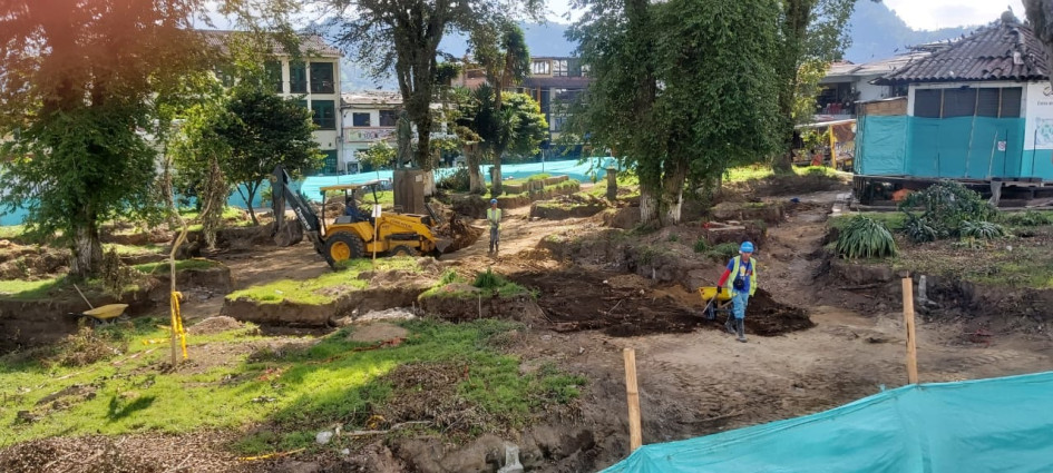 Desde principios de año avanzan las obras en el parque de Bolívar. Desde principios de año avanzan las obras en el parque de Bolívar.