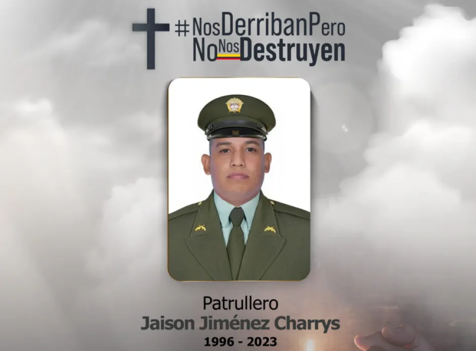 Patrullero Jaison Jiménez Charrys. Patrullero Jaison Jiménez Charrys.