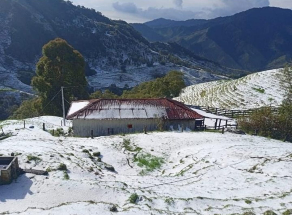granizada en zona rural de San Félix granizada en zona rural de San Félix