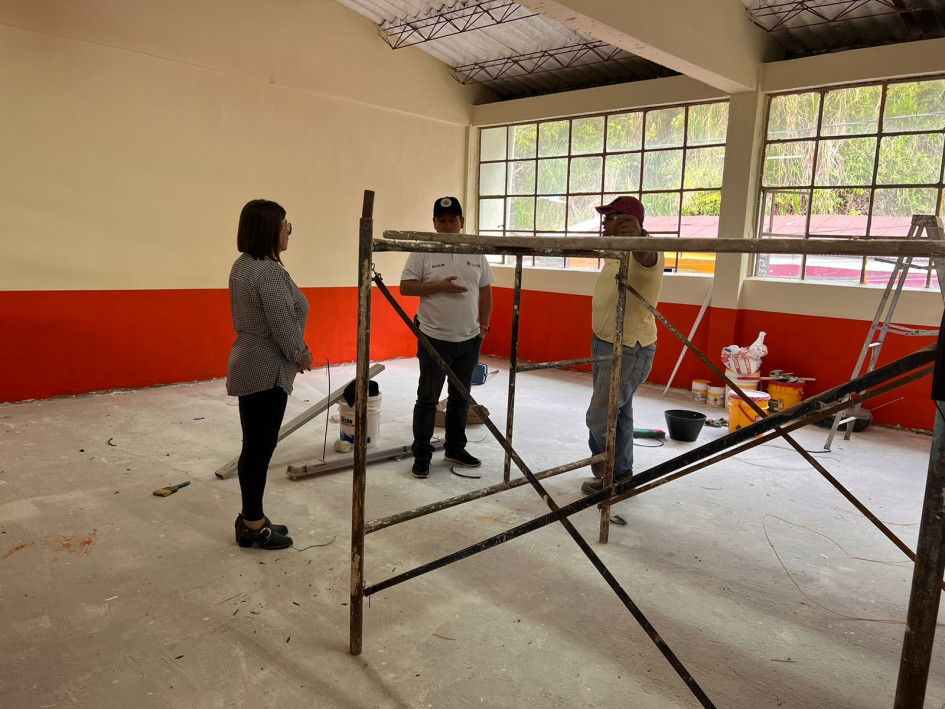 Así lucen hoy las obras en la institución rural. Así lucen hoy las obras en la institución rural.