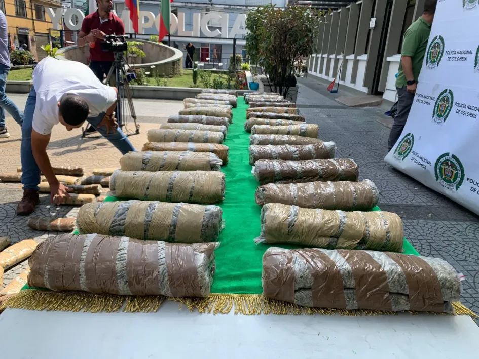 marihuana Marihuana incautada en la vía a Cambía