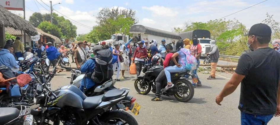La vía al mar se encuentra bloqueada desde el Bajo Cauca antioqueño hasta Córdoba.