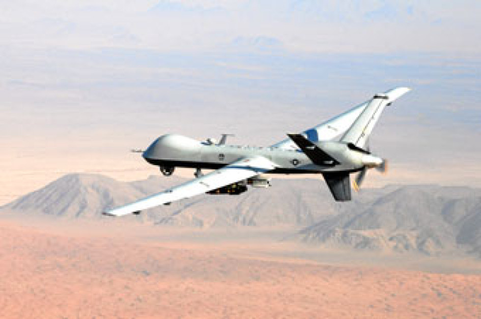 Foto | EFE | LA PATRIA El MQ-9 derribado es un dron que puede ir armado y diseñado para la vigilancia. Foto | EFE | LA PATRIA El MQ-9 derribado es un dron que puede ir armado y diseñado para la vigilancia.
