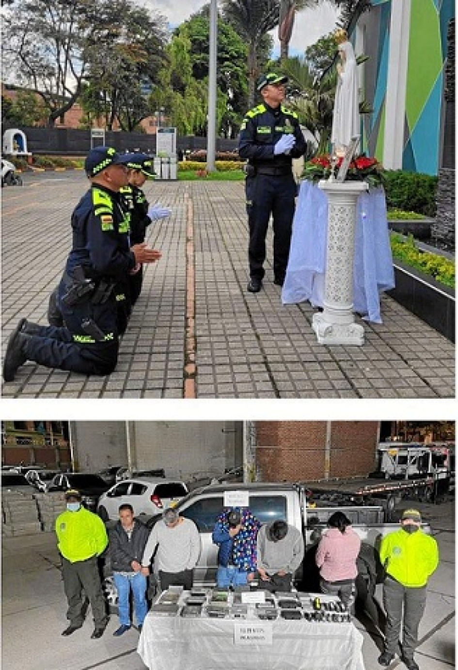 Henry Sanabria, director de la Policía Nacional, es criticado por imponer en la institución sus crencias religiosas.