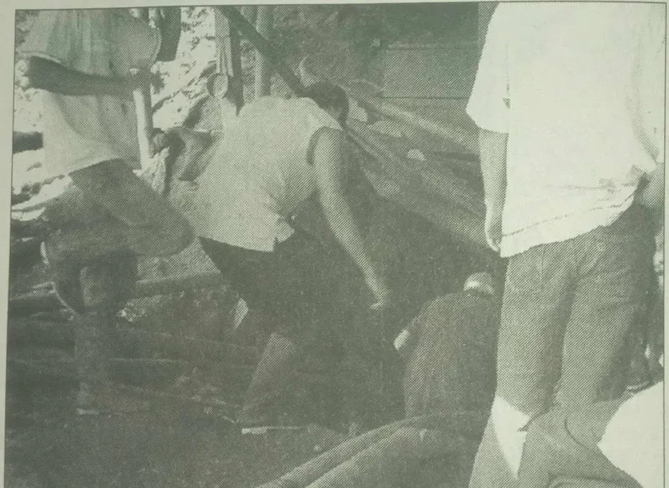 Labores de rescate del cuerpo, que resultaron infructuosas. Labores de rescate del cuerpo, que resultaron infructuosas.