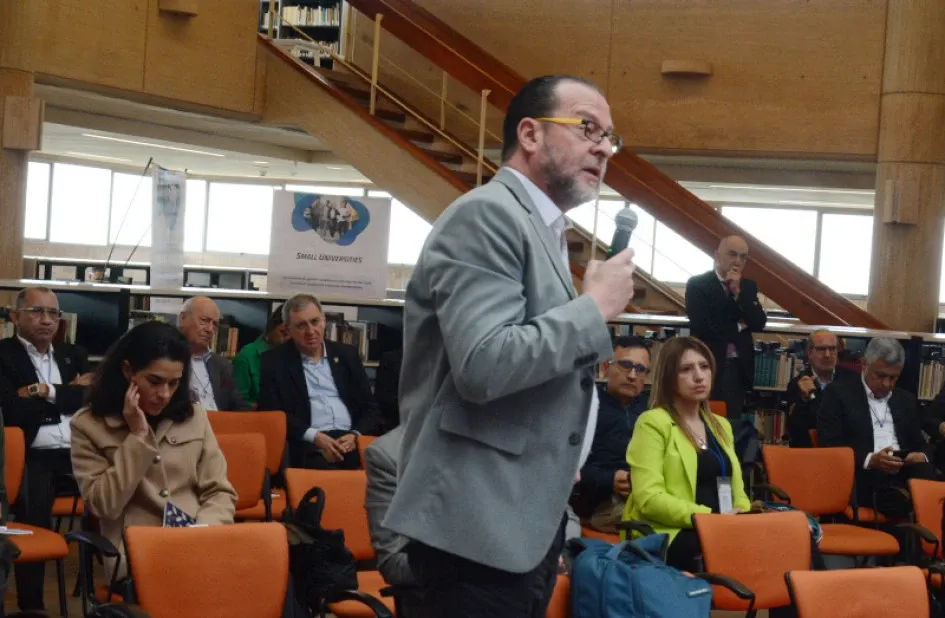El Consejo Nacional de Rectores contó con la interacción de los representantes de cada una de las universidades y de los expertos que se unieron virtualmente al encuentro. José Leonardo Valencia Molano, en la imagen. Rectores universidades